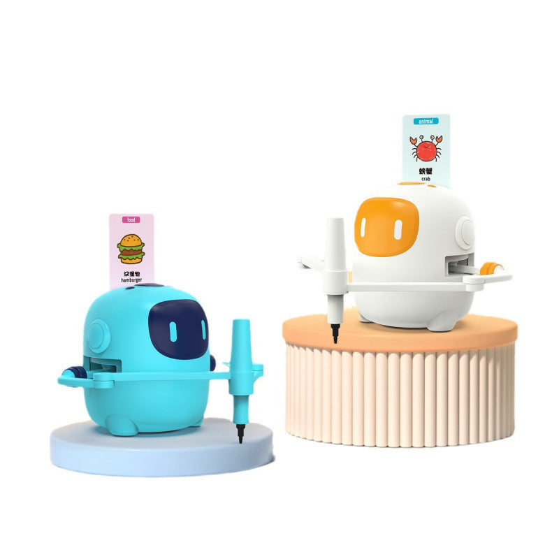 Blue Color Intelligent Child Drawing Robot