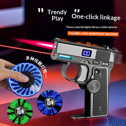 Dual-Power Rotary Spinning Lighter Gas And Electric Options