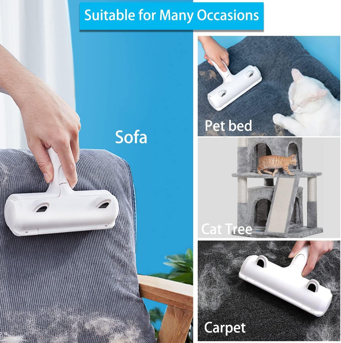 Clothes Quilt Sofa Hair Brush Pet Paint Roller Type Hair Remover